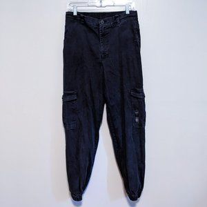 BlackMilk Black Cargo Pants | Size 14 | Edgy Chic Style